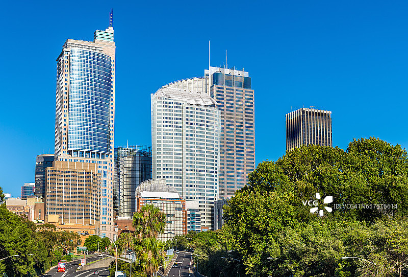澳大利亚悉尼中央商务区天际线图片素材