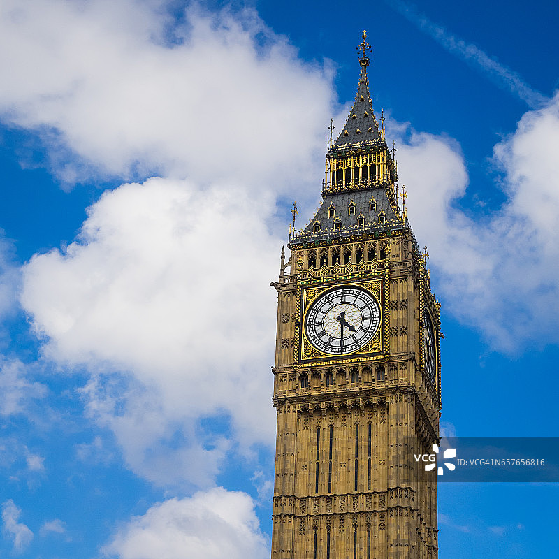 大本钟，正式名称为伊丽莎白塔图片素材