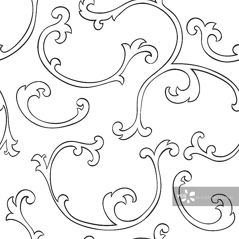 黑白装饰纹样图片素材