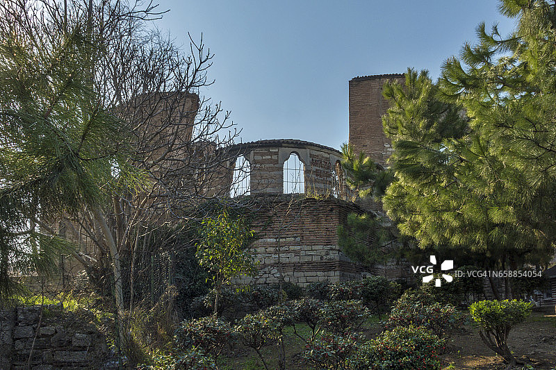 伊姆拉霍尔清真寺，原为拜占庭修道院，位于土耳其伊斯坦布尔耶迪库勒区图片素材