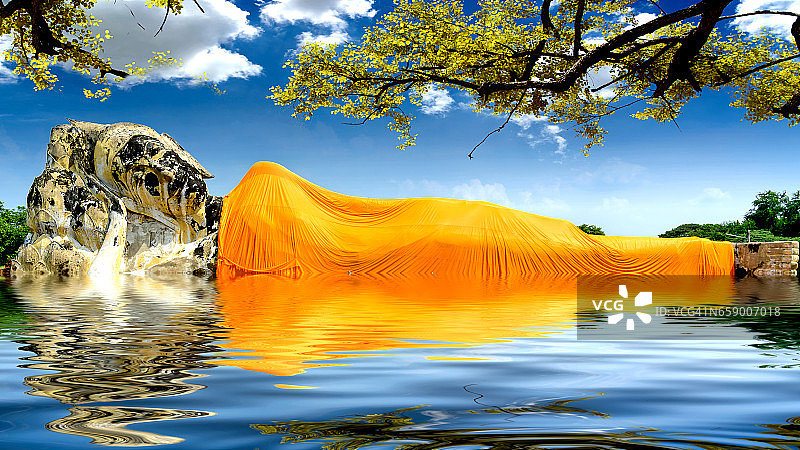 佛陀睡眠图片素材