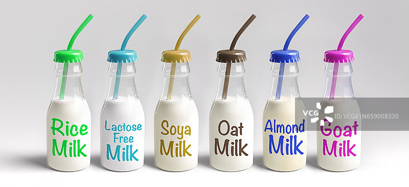 健康牛奶替代饮品图片素材