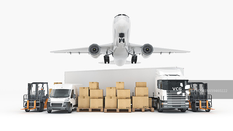 世界范围的货物运输概念图片素材