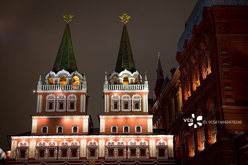 莫斯科红场复活门图片素材