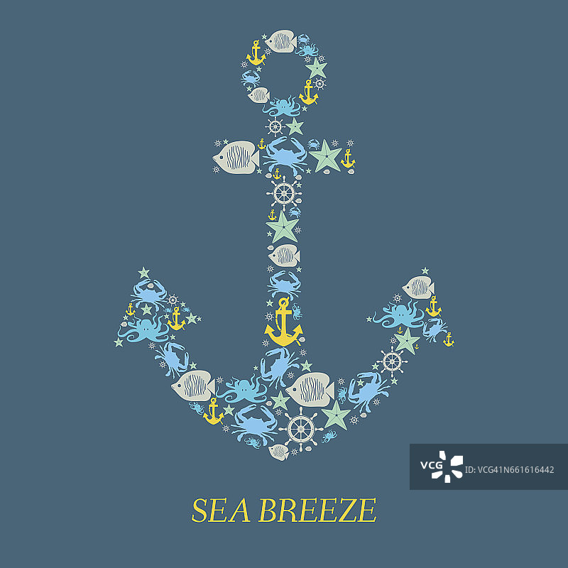 航海锚图标图片素材