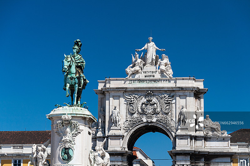 葡萄牙里斯本商业广场图片素材