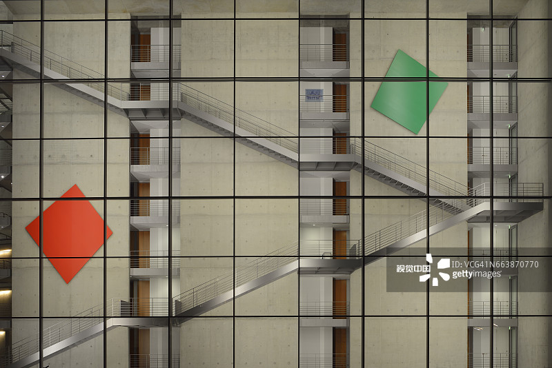 保罗-洛贝大厦的近景外墙图片素材