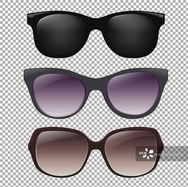 太阳镜套装图片素材