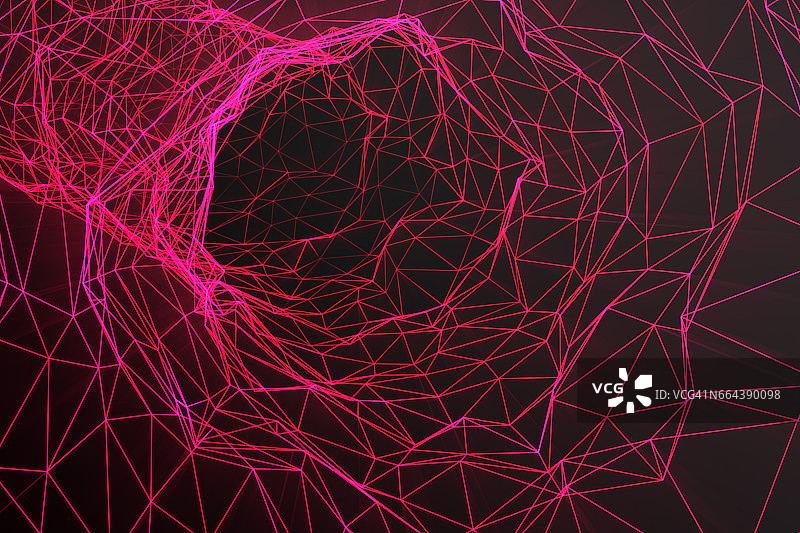 抽象的星际隧道3D渲染图片素材