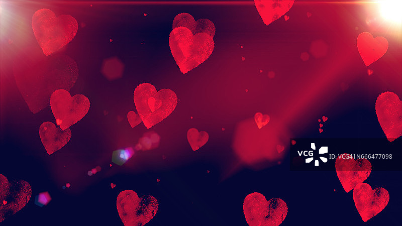 心形散景背景图片素材