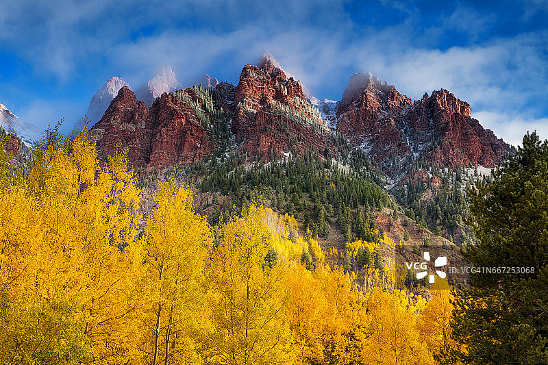 科罗拉多州的秋天图片素材