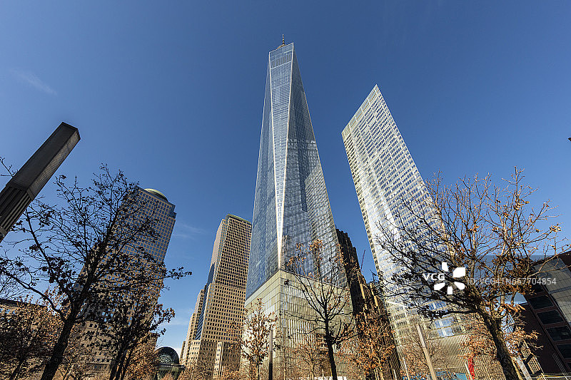 自由塔和世界贸易中心图片素材