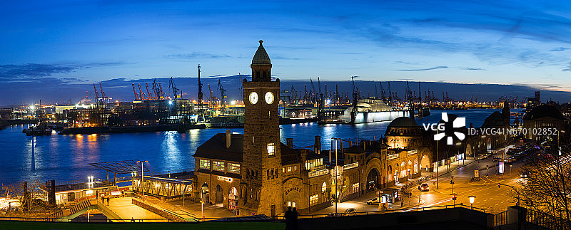 德国汉堡圣保利码头栈桥图片素材