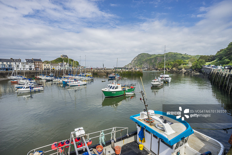 北德文郡伊尔fracombe港口图片素材
