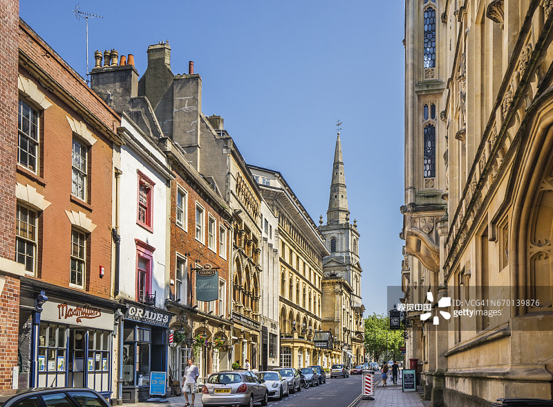 布里斯托尔宽街历史中心图片素材