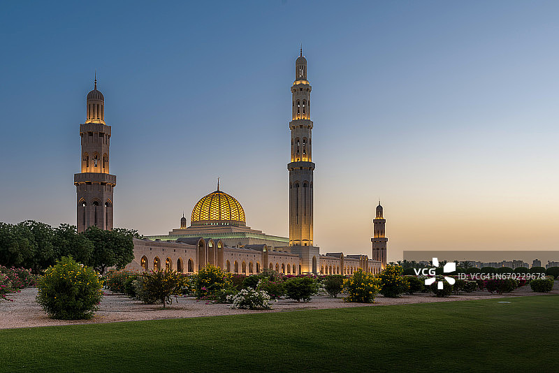 马斯喀特苏丹卡布斯大清真寺图片素材