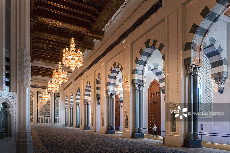 马斯喀特苏丹卡布斯大清真寺图片素材