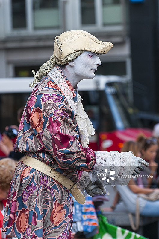 维也纳街头的生活雕塑图片素材