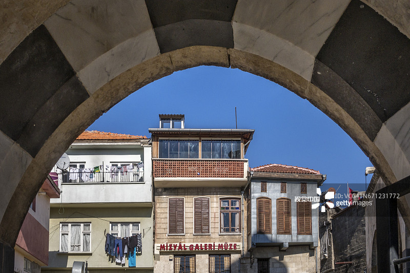 土耳其东南部加济安泰普的拱形老房子图片素材