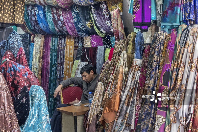 土耳其东南部尚勒乌尔法老城巴扎图片素材