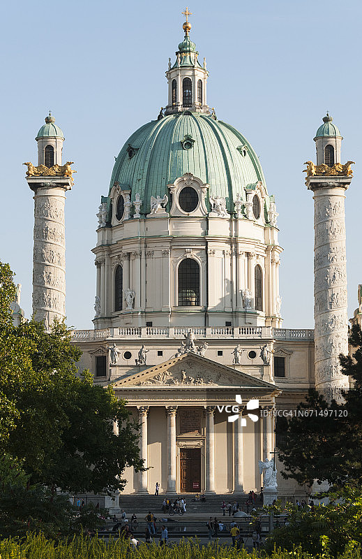 维也纳卡尔教堂，圣查尔斯教堂图片素材