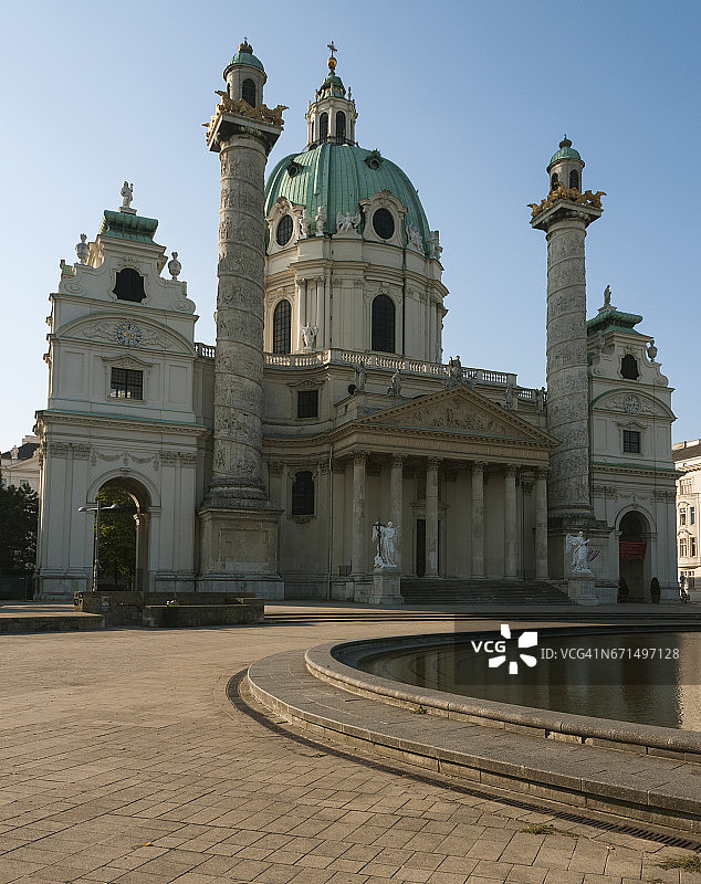 维也纳卡尔教堂，圣查尔斯教堂图片素材