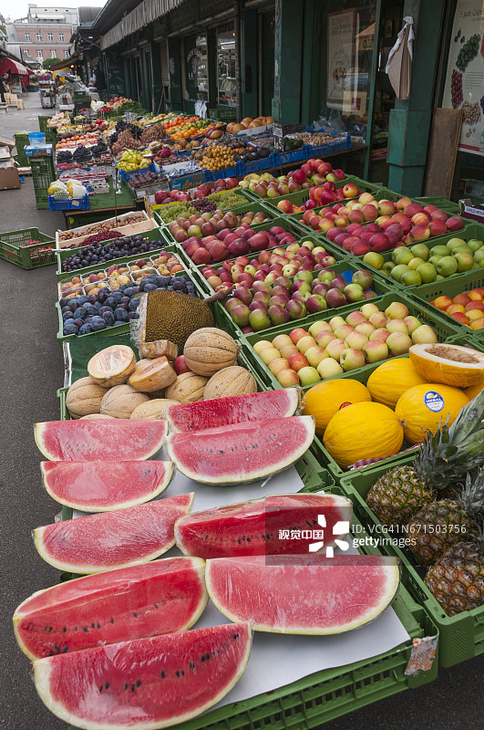 维也纳纳旭市场市场景象图片素材