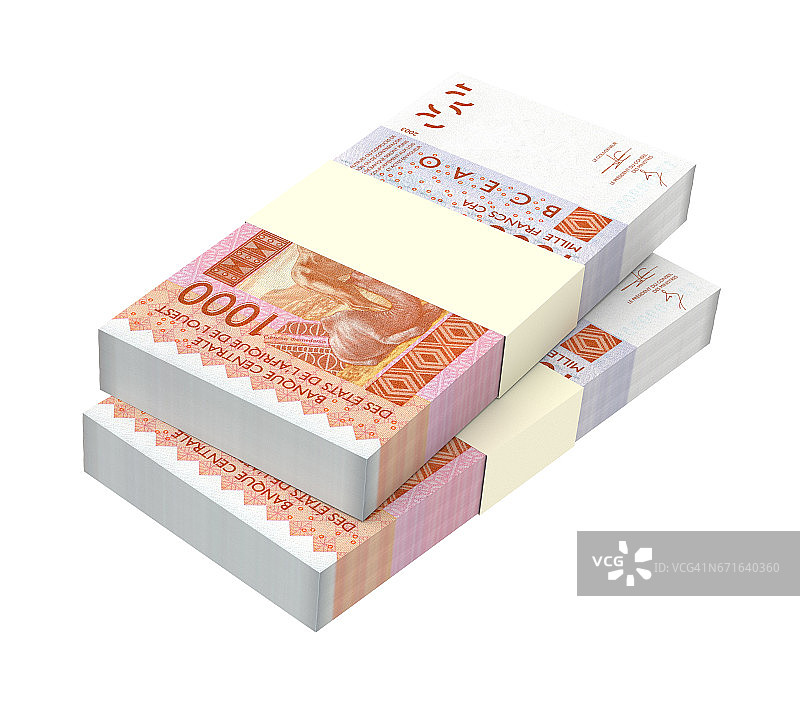 西非法郎纸币图片素材