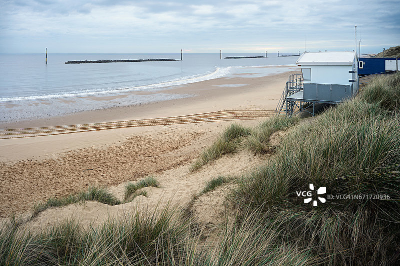 诺福克海岸 RNLI 海上帕林救生员站图片素材