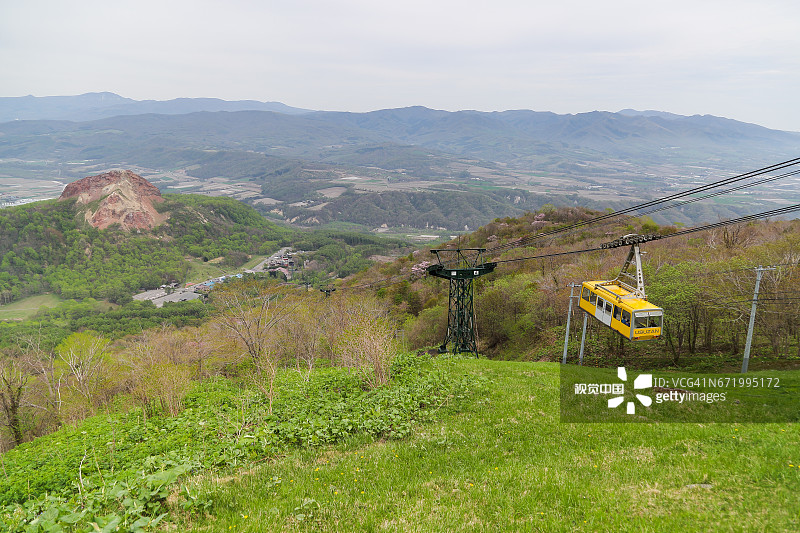日本北海道有珠山图片素材