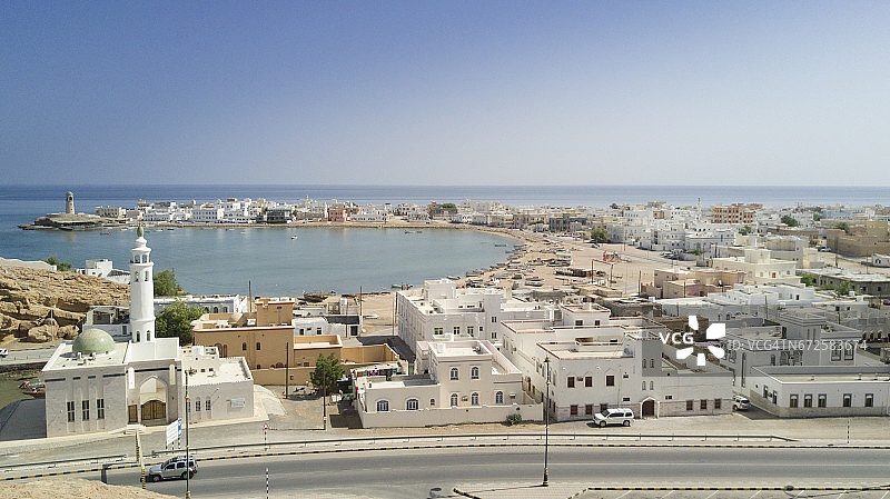 阿曼马斯喀特老城区景观图片素材