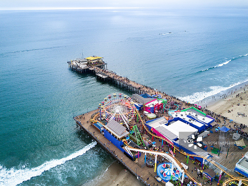 圣塔莫尼卡码头图片素材