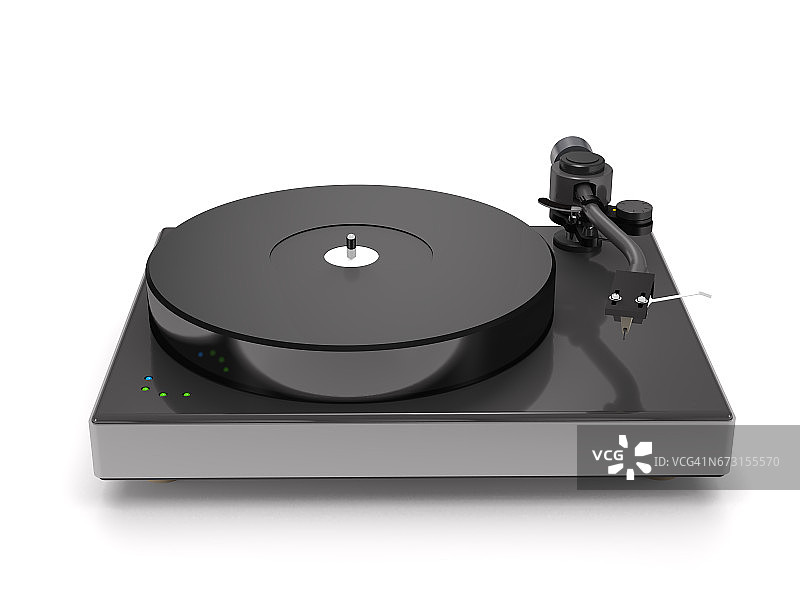 乙烯基唱盘（3D插图）图片素材