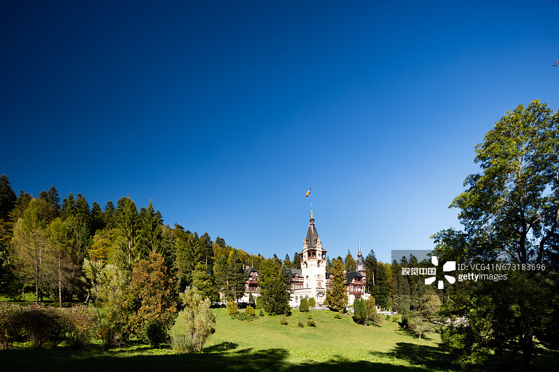 罗马尼亚锡纳亚的佩莱斯城堡图片素材