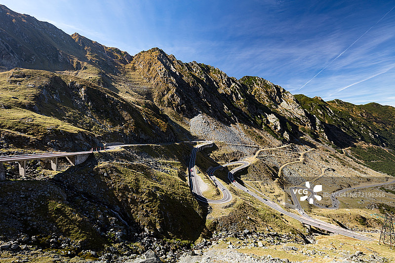 罗马尼亚著名的Transfăgărășan公路图片素材