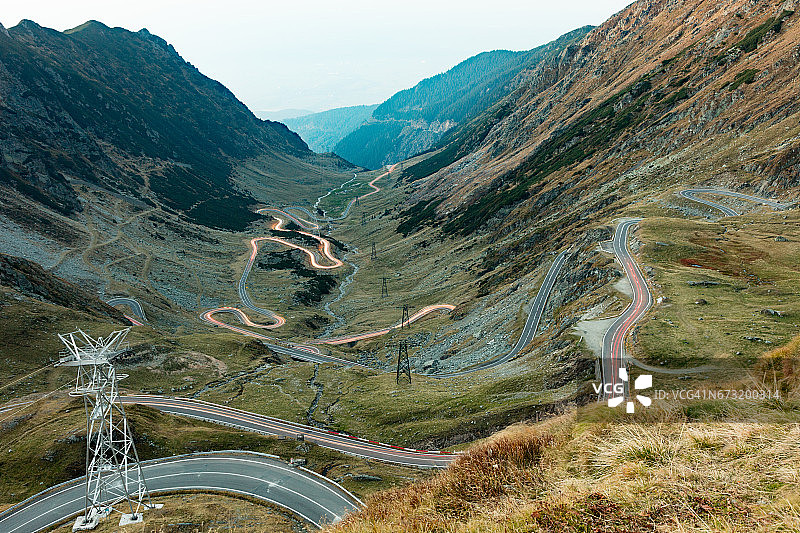 罗马尼亚著名的Transfăgărășan公路图片素材