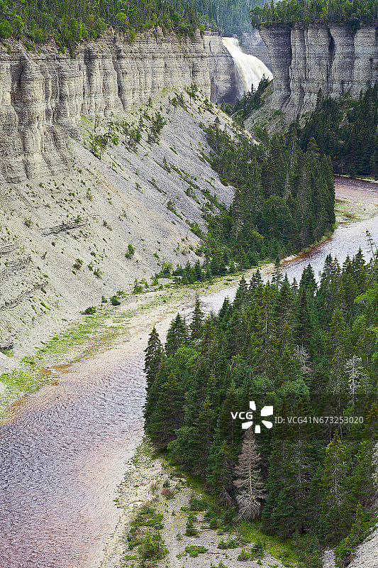 安蒂科斯蒂岛，沃雷亚尔河峡谷图片素材