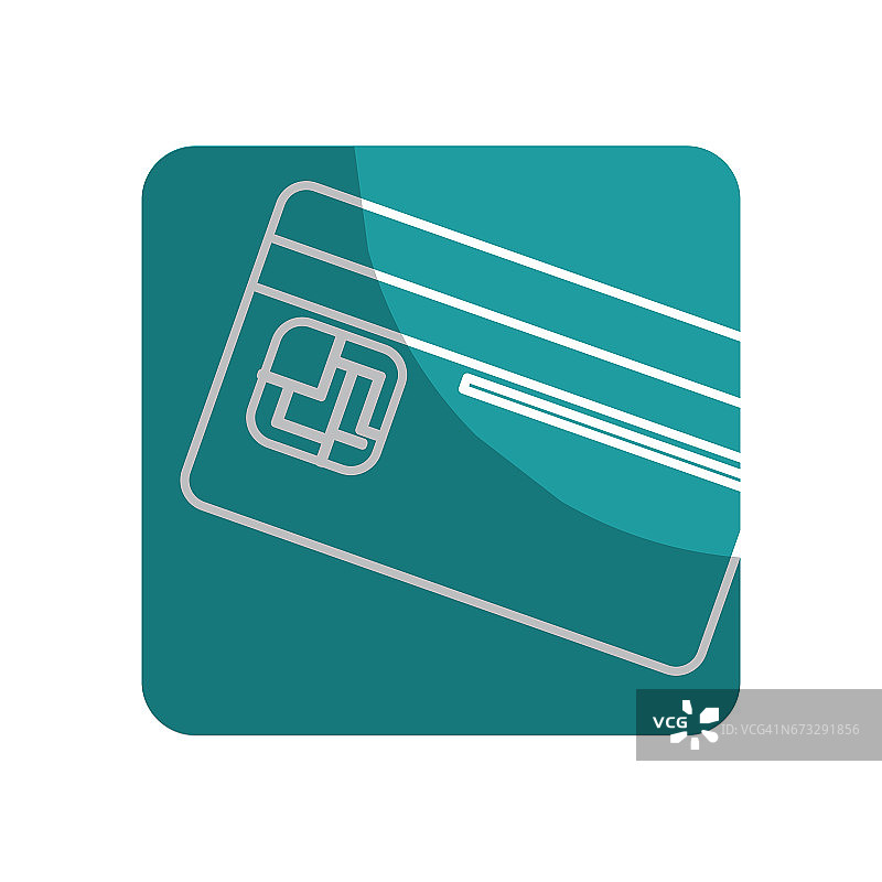 用信用卡在银行存钱标志图片素材