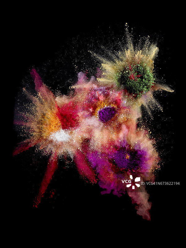 颜料爆炸图片素材