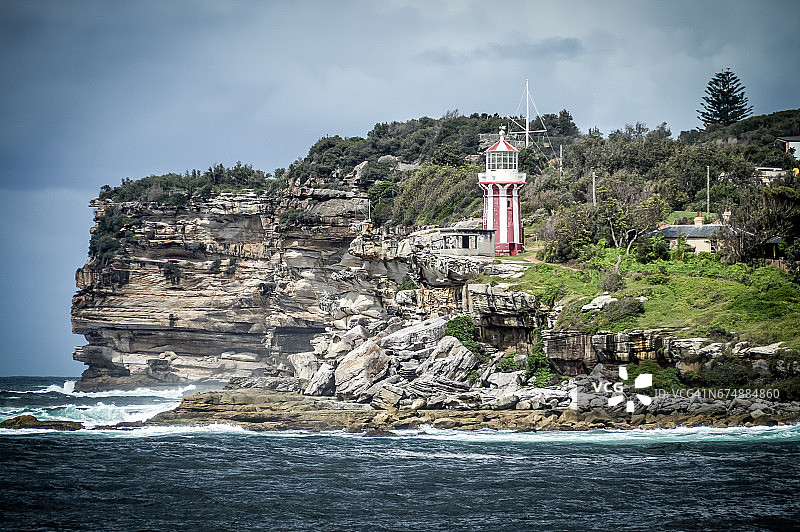 悉尼港的霍恩比灯塔图片素材
