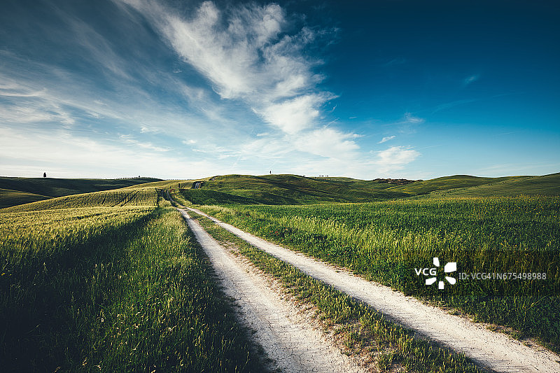 托斯卡纳乡村公路图片素材