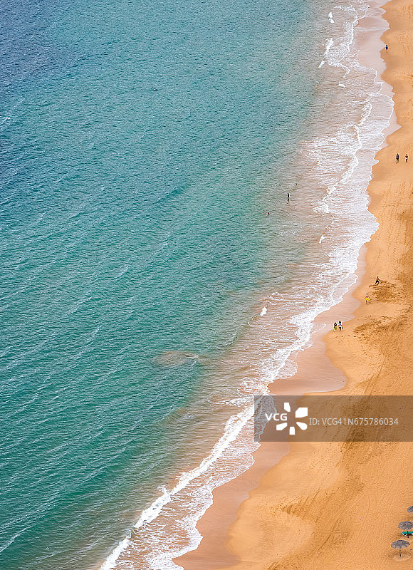 特雷西塔斯海滩鸟瞰图片素材