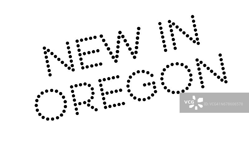 俄勒冈州新印章图片素材