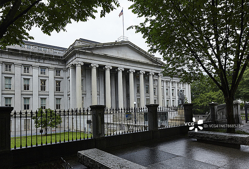 美国财政部图片素材