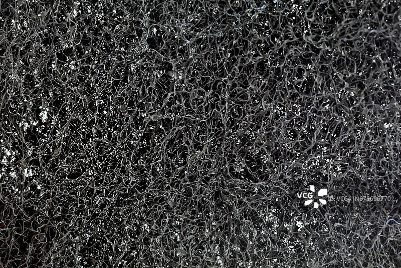 用于气味控制的碳空气过滤器特写图片素材