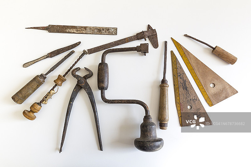 木工工具的影棚照片图片素材