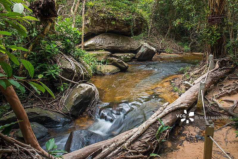 柬埔寨暹粒戈巴斯班的河流与丛林图片素材