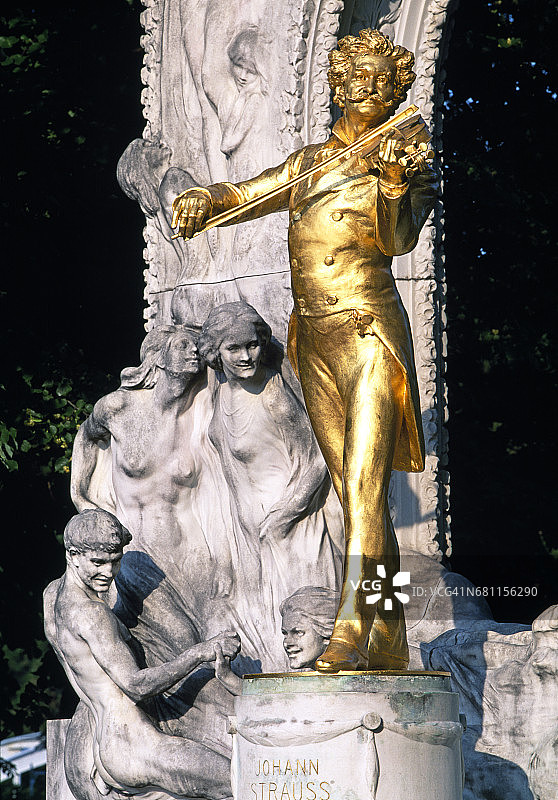 约翰·施特劳斯纪念碑图片素材