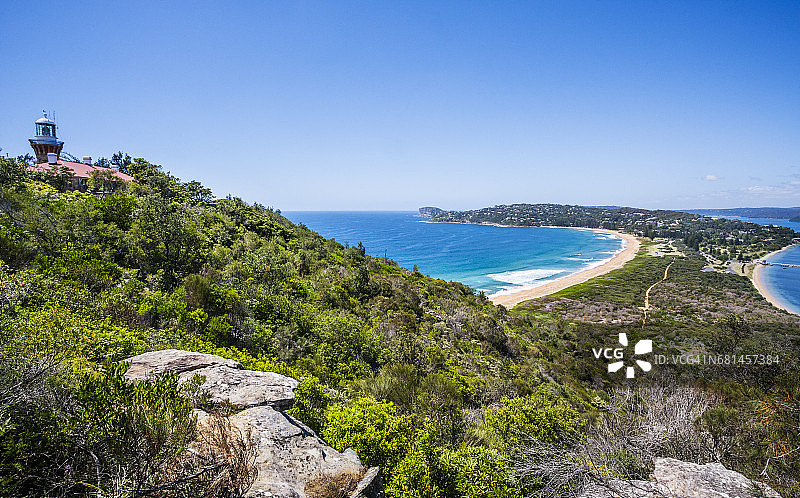 从巴伦乔伊岬角看到的棕榈滩图片素材