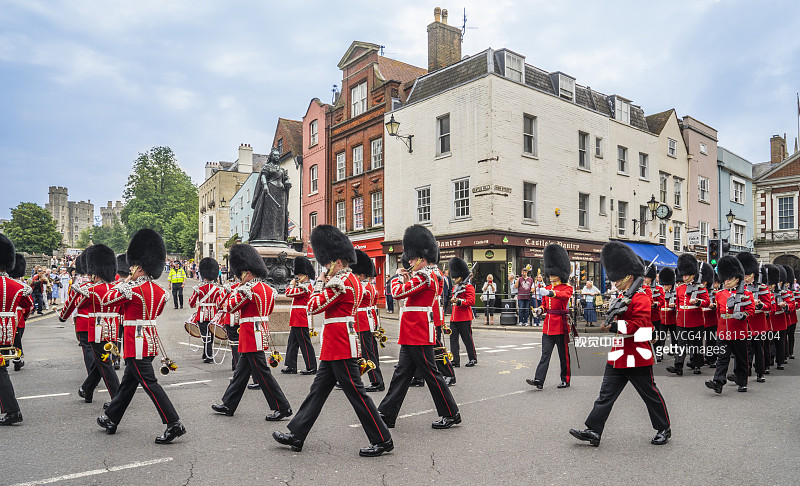 温莎城堡换岗仪式图片素材